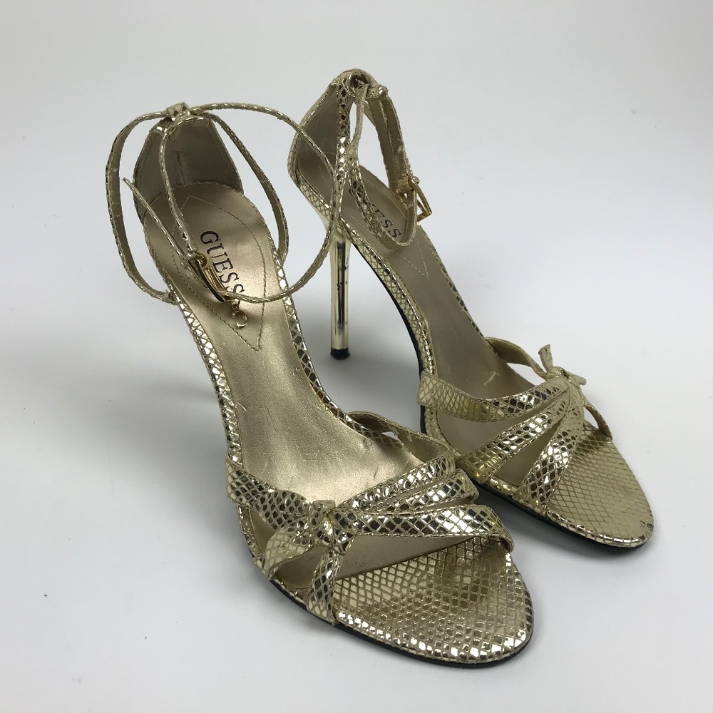 Guess by Marciano Women High Heel Gold Sz 9M